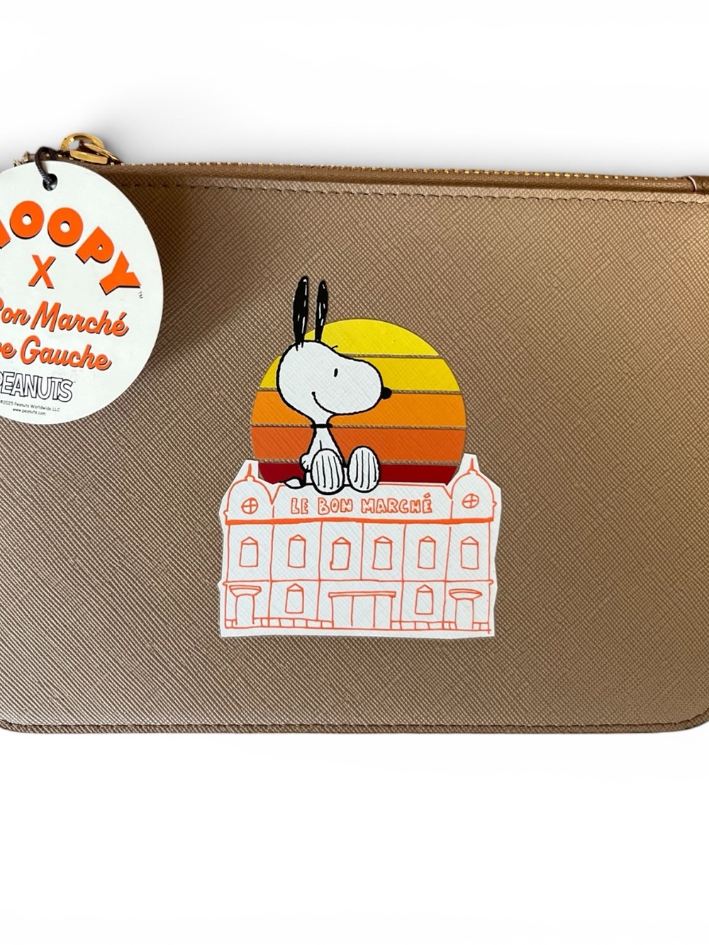 Le Bon Marché x Snoopy Tan Travel Pouch
